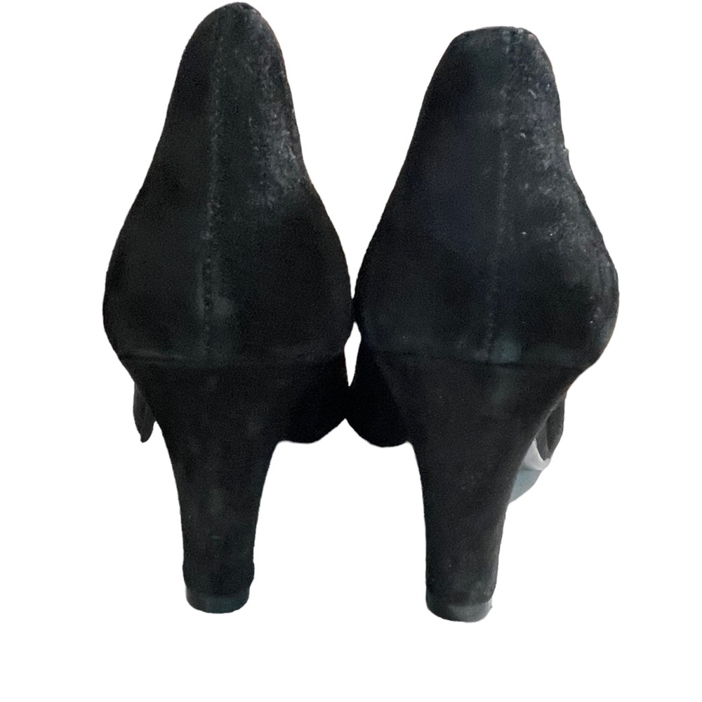 Aerosoles Black Suede Slip On Heels Womens Shoes Size 7.5 - Picture 10 of 15